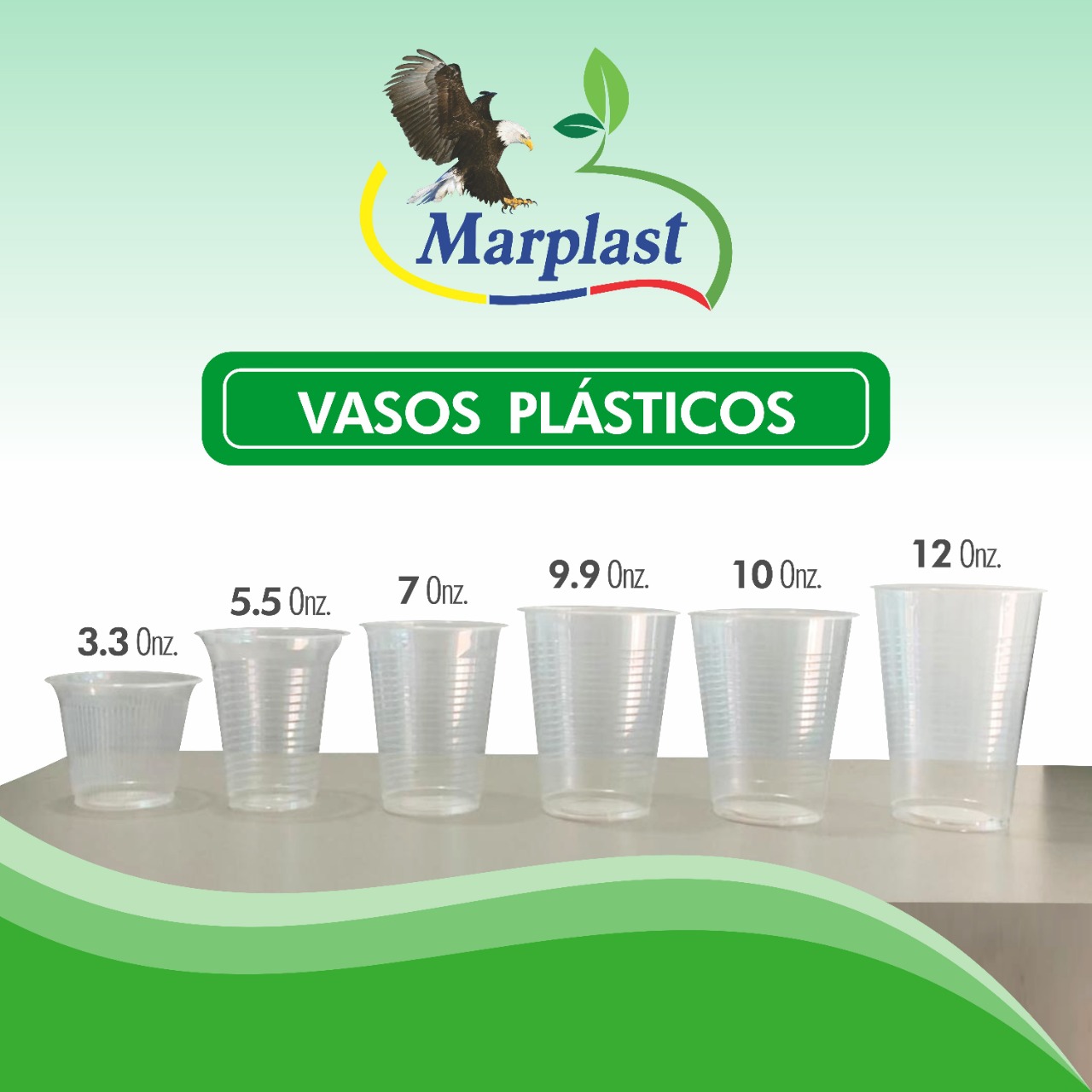 Vaso Plástico 9.9 oz MARPLAST